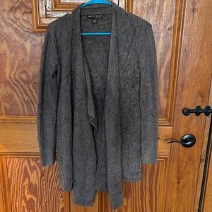 Barefoot Dreams taupe Open Front Cardigan